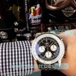 Buy Best Quality Clone Breitling Navitimer Black Dial Stainless Steel Watch